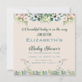 ベビーオンザウェイベイビーシャワー 招待状 (正面)