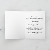 ベビーオンザウェイ 招待状 (内部)