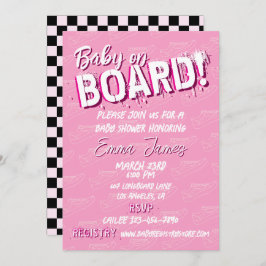 ベビーオンスケートボードシューズ – 女の子 –  招待状