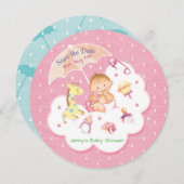 ベビーオンピンククラウドアンブレラ セーブザデート (正面/裏面)