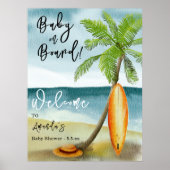 ベビーオンボードウェルカムベビーシャワー ポスター (正面)
