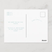 ベビーオンボードウォーターカラーサーフボードベビーシャワー ポストカード (裏面)