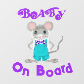 ベビーオンボードエレガント – マウス – 背面 ウィンドウサイン (シート)