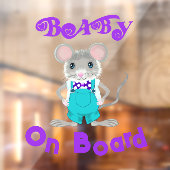 ベビーオンボードエレガント – マウス – 背面 ウィンドウサイン (シート2)