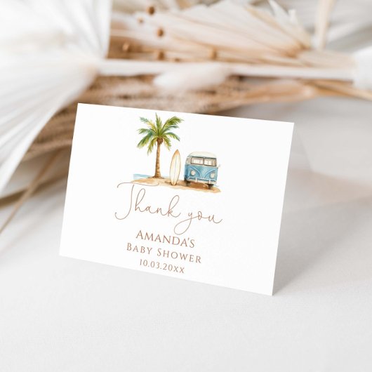 ベビーオンボードサマーベビーシャワー サンキューカード