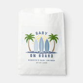 ベビーオンボードサーフィンスプラッシュブルー男の赤ちゃんシャワー フェイバーバッグ (正面)