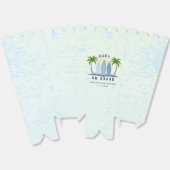 ベビーオンボードサーフィンスプラッシュブルー男の赤ちゃんシャワー フェイバーボックス (見開き)