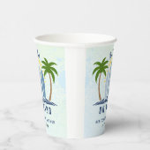 ベビーオンボードサーフィンスプラッシュブルー男の赤ちゃんシャワー 紙コップ (右)