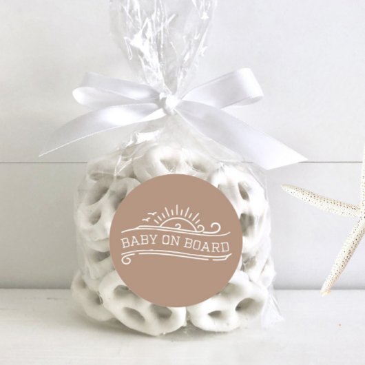 ベビーオンボードサーフィンニュートラルベビーシャワー ラウンドシール