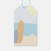 ベビーオンボードサーフィンビーチベビーシャワーありがとう ギフトタグ (裏面)