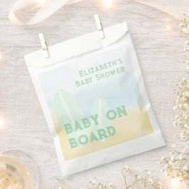 ベビーオンボードサーフィンビーチ水色ベビーシャワー フェイバーバッグ