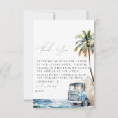 ベビーオンボードサーフィンベビーシャワー サンキューカード (正面)