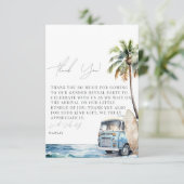 ベビーオンボードサーフィンベビーシャワー サンキューカード (スタンド正面)