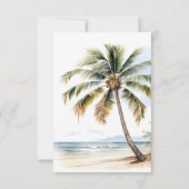 ベビーオンボードサーフィンベビーシャワー サンキューカード (裏面)