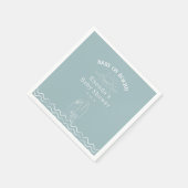 ベビーオンボードサーフィンベビーシャワー スタンダードカクテルナプキン (角)