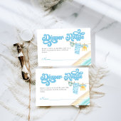 ベビーオンボードサーフィンボーイベビーシャワーおむつ エンクロージャーカード