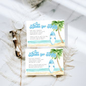 ベビーオンボードサーフィンボーイベビーシャワーブックス エンクロージャーカード