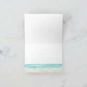 ベビーオンボードサーフィンボーイベビーシャワー サンキューカード (内部)