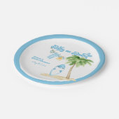 ベビーオンボードサーフィンボーイベビーシャワー ペーパープレート (アングル)