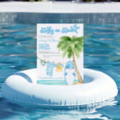 ベビーオンボードサーフィンボーイベビーシャワー 招待状