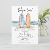ベビーオンボードサーフビーチトロピカル 招待状 (スタンド正面)