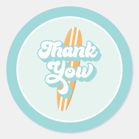 ベビーオンボードサーフビーチベビーシャワークラシックラウンド ラウンドシール (正面)