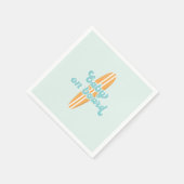 ベビーオンボードサーフビーチベビーシャワー スタンダードカクテルナプキン (角)