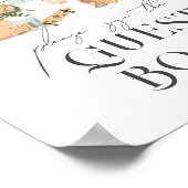 ベビーオンボードサーフベビーシャワーゲストブック ポスター (角)