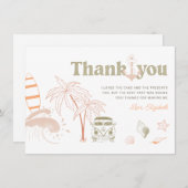 ベビーオンボードサーフベビーシャワーサンキューカード 招待状 (正面/裏面)