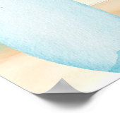 ベビーオンボードサーフボードウェルカムベビーシャワー ポスター (角)