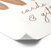 ベビーオンボードサーフボードカードとギフトサイン ポスター (角)