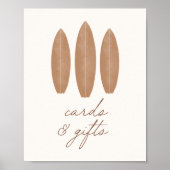 ベビーオンボードサーフボードカードとギフトサイン ポスター (正面)