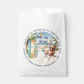 ベビーオンボードサーフボードテディベアベビーシャワー フェイバーバッグ (正面)