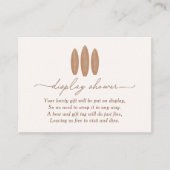 ベビーオンボードサーフボードディスプレイシャワー エンクロージャーカード (正面)