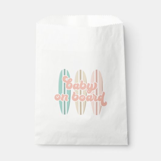 ベビーオンボードサーフボードビーチベビーシャワー フェイバーバッグ (正面)