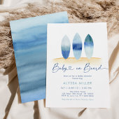 ベビーオンボードサーフボードビーチベビーシャワー 招待状