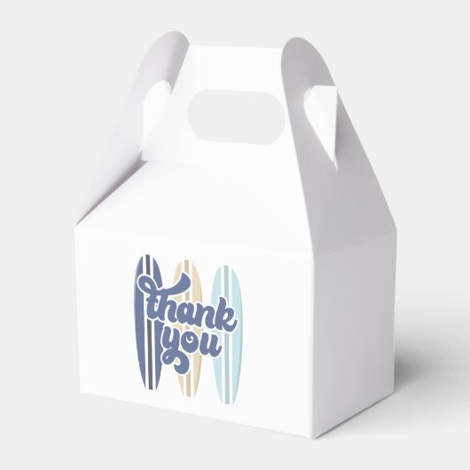 ベビーオンボードサーフボードベビーシャワーありがとう フェイバーボックス (正面サイド)