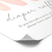 ベビーオンボードサーフボードベビーシャワーおむつラッフル ポスター (角)