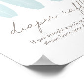 ベビーオンボードサーフボードベビーシャワーおむつラッフル ポスター (角)