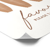 ベビーオンボードサーフボードベビーシャワーウィズサイン ポスター (角)