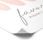 ベビーオンボードサーフボードベビーシャワーウィズサイン ポスター (角)