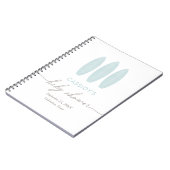 ベビーオンボードサーフボードベビーシャワーゲストブック ノートブック (左側)