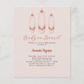 ベビーオンボードサーフボードベージュブラウンベビーシャワー (正面)