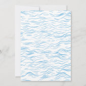 ベビーオンボードサーフ海シーベビーシャワー 招待状 (裏面)