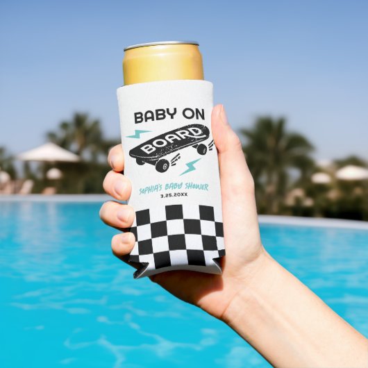 ベビーオンボードスケートボードベビーシャワークーラーボックス スリム缶クーラー (インサイチュ プール)