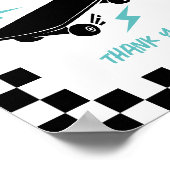 ベビーオンボードスケートボード赤ちゃんシャワーカード&ギフト ポスター (角)