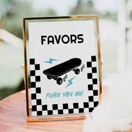 ベビーオンボードスケートボード赤ちゃんシャワー好意サイン ポスター