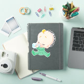 ベビーオンボードステッカー – 緑 シール (iPadカバー)
