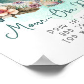 ベビーオンボードトロピカルサーフィンマムオーサバー ポスター (角)