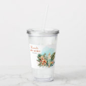 ベビーオンボードトロピカルサーフニュートラルベビーシャワー アクリルタンブラー (裏面)